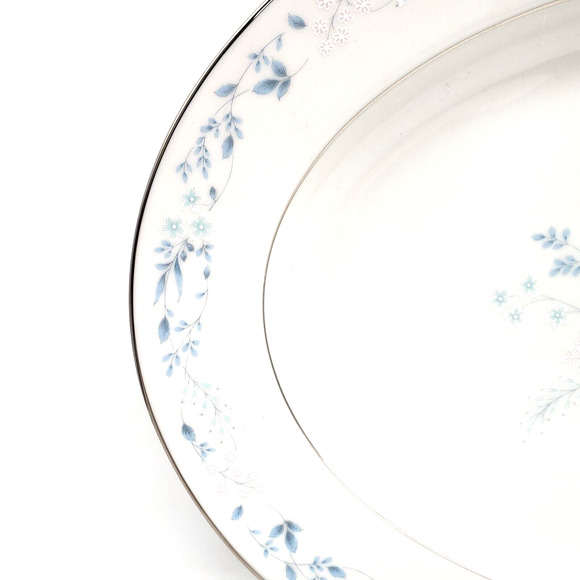 Contemporary Fine China By Noritake Oval Serving Platter 13 5/8 x 10 1/4 Inch - Picture 5 of 10